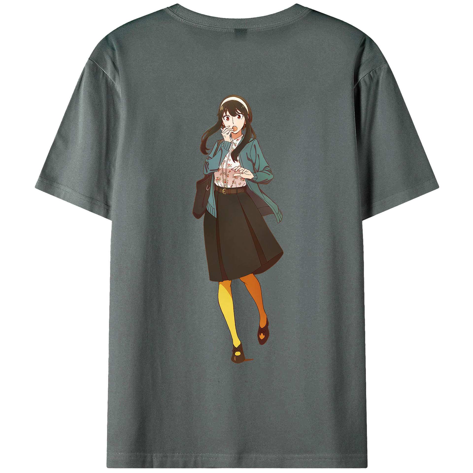 （画像用） SPY×FAMILY间谍家家酒 綿100％ メンズ半袖Tシャツ（バックプリント） 通気性